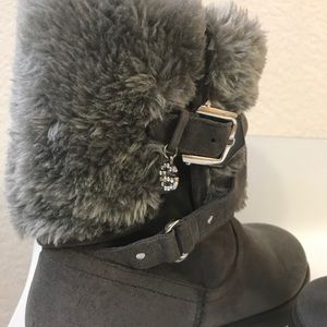 Gray Guess boot